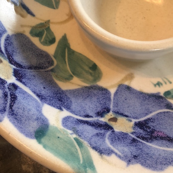 2006 Handmade Chatham Pottery stoneware serving tray- EUC! - Picture 2 of 5